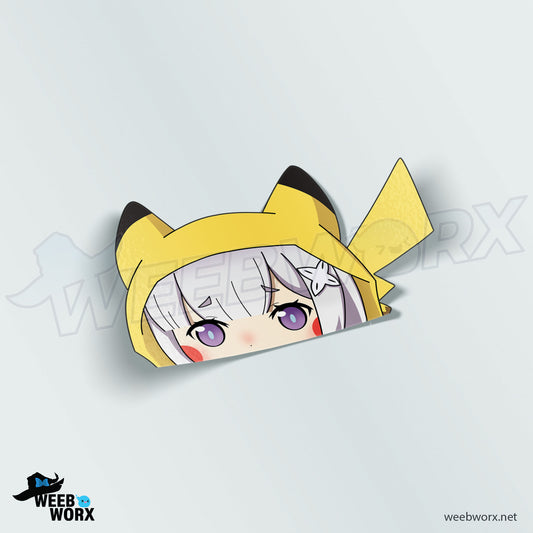 Pika-Emilia peeker